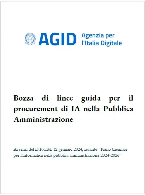 Linee guida AGID per il procurement di IA nella PA